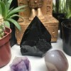 0037-Super Trio -Ponta Bruta de Obsidiana,Ponta Bruta de Ametista, Pedra Rolada de Agatha Marrom e Azul -Proteção,Transmutação e Equilíbrio