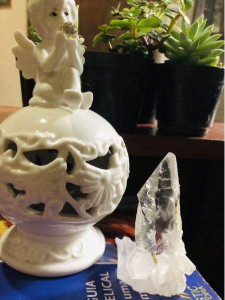 106-Mini Ponta de Quartzo Fantasma Rutilado com Cabelo de Anjo e Janela-Viagens Multidimensionais, Acesso Registro Akáshico, Harmonização e Equilíbrio para a Vida e para os Relacionamentos Familiares e Amorosos, Autocontemplação , Autorreflexão, Adivinhações, Proteção e Energização. - Image 4