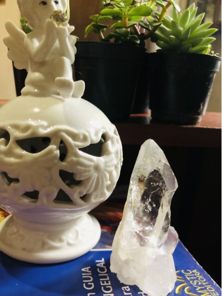 106-Mini Ponta de Quartzo Fantasma Rutilado com Cabelo de Anjo e Janela-Viagens Multidimensionais, Acesso Registro Akáshico, Harmonização e Equilíbrio para a Vida e para os Relacionamentos Familiares e Amorosos, Autocontemplação , Autorreflexão, Adivinhações, Proteção e Energização. - Image 7