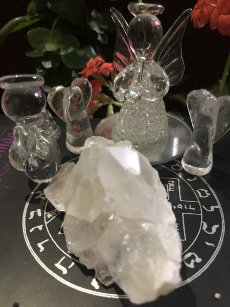 107-Mini Aglomerado de Quartzo -Poder, Energização, Cura, Limpeza de Aura, Autoestima, Harmonia , Equilíbrio & Paz - Imagem 5