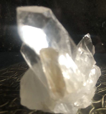 108-Mini Drusa de Quartzo Transparente com Citrino e Janela-Limpeza de Aura, Proteção,Equilíbrio, Alegria, Foco, Comunicação, Clarividência,Autorreflexão & Prosperidade - Image 3
