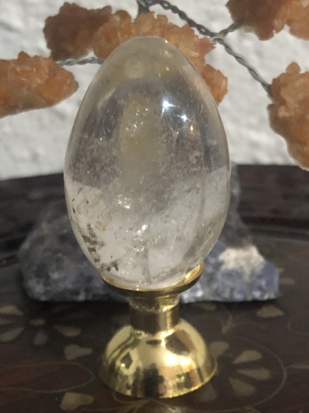 134-Yoni  Egg Quartzo Transparente –Pompoarismo Vibracional, Ovoterapia, Cura, Sexualidade, Saúde Feminina & Autoestima.