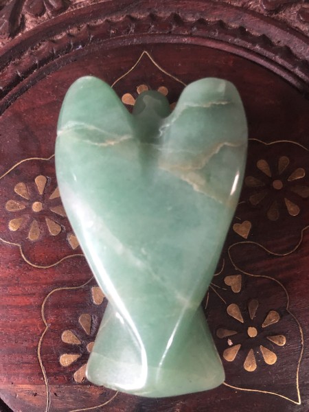 141-Anjo de Cristal de Quartzo Verde-Atraí prosperidade e fartura, Fortalece o metabolismo, Protege contra vampiros energéticos, Equilíbra emoções, Energiza os ambientes , Unifica opostos - Image 2