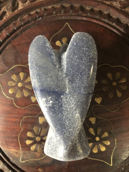 142-Anjo de Cristal de Quartzo Azul-Estabiliza emoções,Emite sensação de paz e amor,Relaxa tensões,Desbloqueia sentimentos, Remove medo da vitória, Faz aflorar dons - Image 2
