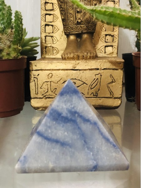144-Pirâmide de Quartzo Azul –Estabiliza Emoções, Acalma, Registros Akáschicos, Conexão Divino, Conforto, Energiza, Meditação & Recordar Sonhos      