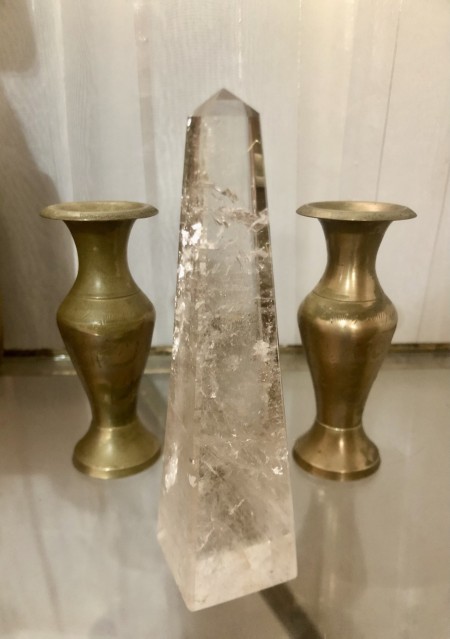 128-Obelisco de Quartzo Transparente Fantasma-Irradiador da Luz,Autoestima, Proteção, Viagens Astrais,Desbloqueio de Traumas, Abertura de Caminhos, Equilibrador, Harmonizador e Energizador