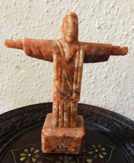 166-Jesus Cristo em Calcita Laranja-Amor, Paz, Acolhimento, Reconciliação entre Céu e Terra, Clarividência, Equilíbrio, Criatividade, Energização, Intuição & Consciência Mediúnica