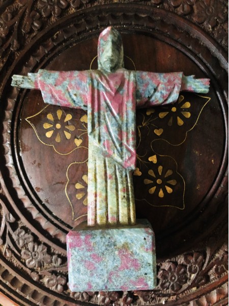167-Jesus Cristo em Cianita Verde Azulada com Rubi –Conexão com a Fé e Eu Superior, Mediúnidade , Acesso Registros Vidas Passadas, Proteção, Calma, Clareza, Paixão, Alegria pela vida, Desbloqueio Energético, Abundância, Prosperidade, Vitalidade e Energização - Image 2