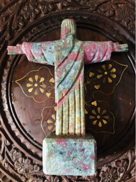 167-Jesus Cristo em Cianita Verde Azulada com Rubi –Conexão com a Fé e Eu Superior, Mediúnidade , Acesso Registros Vidas Passadas, Proteção, Calma, Clareza, Paixão, Alegria pela vida, Desbloqueio Energético, Abundância, Prosperidade, Vitalidade e Energização - Image 4