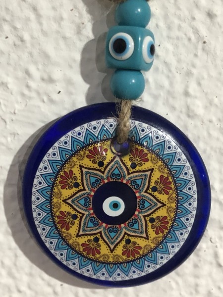 162-Olho Grego com Mandala de Flores Vermelhas: Proteção, Boa sorte, Sucesso, Equilíbrio, Harmonia, Pureza de Espirito ,Força, Vitalidade, Prestígio, Sucesso, Boa Fortuna,Vitória, Saúde , Remoção dos Obstáculos e Luz - Image 7