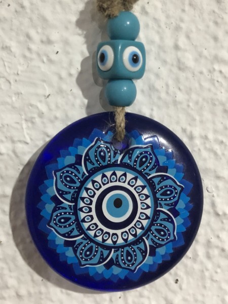 161-Olho Grego com Mandala de Flor: Proteção, Boa sorte, Sucesso, Equilíbrio, Harmonia, Pureza de Espirito , Saúde e Luz - Image 3