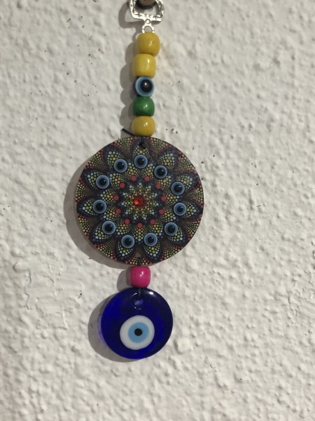 163-Olho Grego com Mandala de 11 Olhos Gregos : Proteção, Boa sorte, Sucesso, Equilíbrio, Harmonia, Pureza de Espirito ,Força, Vitalidade, Prestígio, Sucesso, Boa Fortuna,Vitória, Saúde , Remoção dos Obstáculos,Fertilidade,Esperança, Concentração,Cura, Romantismo, Amor  e Luz-ESGOTADO - Image 6