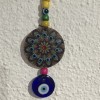163-Olho Grego com Mandala de 11 Olhos Gregos : Proteção, Boa sorte, Sucesso, Equilíbrio, Harmonia, Pureza de Espirito ,Força, Vitalidade, Prestígio, Sucesso, Boa Fortuna,Vitória, Saúde , Remoção dos Obstáculos,Fertilidade,Esperança, Concentração,Cura, Romantismo, Amor  e Luz-ESGOTADO
