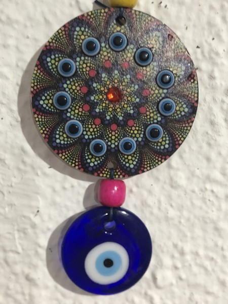 163-Olho Grego com Mandala de 11 Olhos Gregos : Proteção, Boa sorte, Sucesso, Equilíbrio, Harmonia, Pureza de Espirito ,Força, Vitalidade, Prestígio, Sucesso, Boa Fortuna,Vitória, Saúde , Remoção dos Obstáculos,Fertilidade,Esperança, Concentração,Cura, Romantismo, Amor  e Luz-ESGOTADO - Image 9