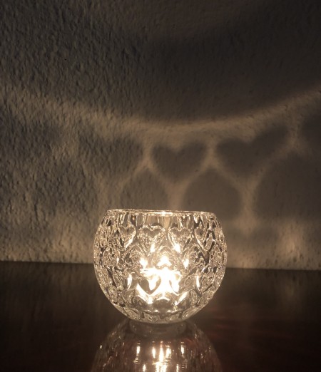 174-Castiçal ou Cachepot de Cristal Coração- - Image 3