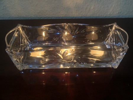173-Cachepot ou Porta Velas de Cristal Boêmia - Image 3