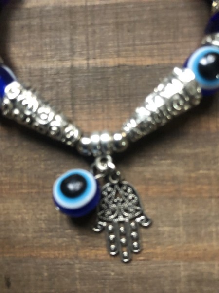 179-Pulseira Olho Grego e Mão de Fátima -Beleza, Proteção,Boa Sorte ,Saúde & Equílíbrio - Image 4