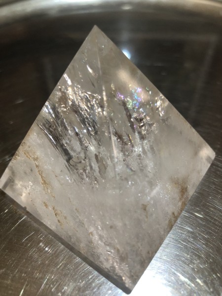 193-Pirâmide de Cristal Natural-03 em 01-Quartzo Transparente, Arco Iris e Quartzo Rutilado-Cura Total, Prosperidade, Felicidade, Harmonia, Mediunidade & Cura Ancestral, - Imagem 10